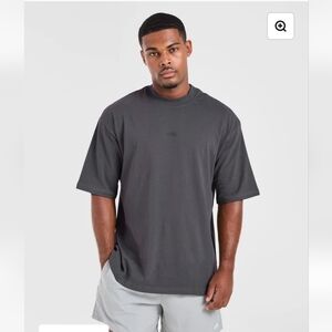 NVT AYBL Craft Oversized T Shirt, Charcoal Short Sleeve Tee, Size XL